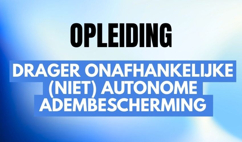 besloten ruimte-drager onafhankelijke (niet) autonome adembescherming