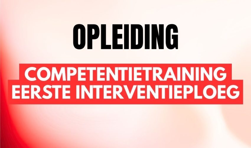opleiding-competentietraining eerste interventieploeg