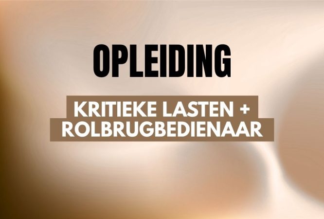 risicovolle taken - rolbrugbedienaar - kritieke lasten + rolbrugbedienaar