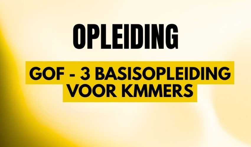 werken op hoogte - gof - 3 basisopleiding voor kmmers