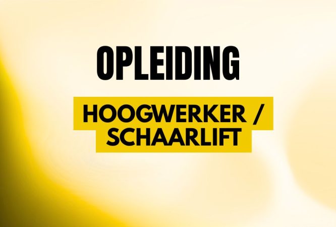 werken op hoogte - hoogwerker _ schaarlift