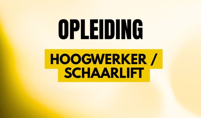 werken op hoogte - hoogwerker _ schaarlift